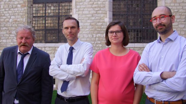 Diskutierten in Brüssel über Fleischtraditionen und Qualitätsansprüche (von links): René Maillard (Belgian Meat Office), Prof. Dr. Fréderic Leroy (Uni Brüssel), Sharon Lagast (Belpork) sowie Michael Gore (Febev). Diskutierten in Brüssel über Fleischtraditionen und Qualitätsansprüche (von links): René Maillard (Belgian Meat Office), Prof. Dr. Fréderic Leroy (Uni Brüssel), Sharon Lagast (Belpork) sowie Michael Gore (Febev).