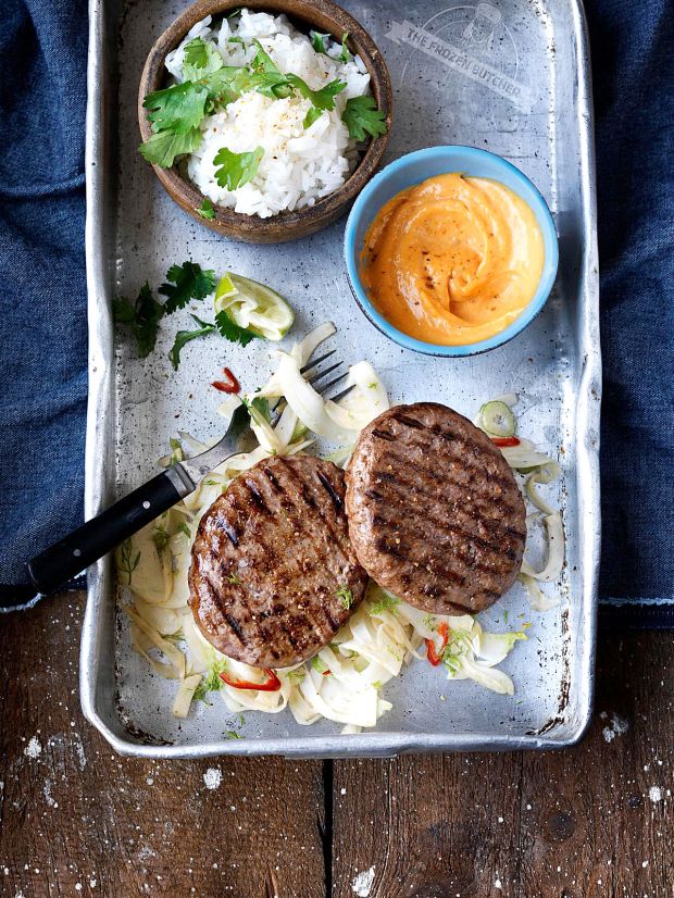 Wohlschmeckendes Fleisch: Angus-Burger Wohlschmeckendes Fleisch: Angus-Burger