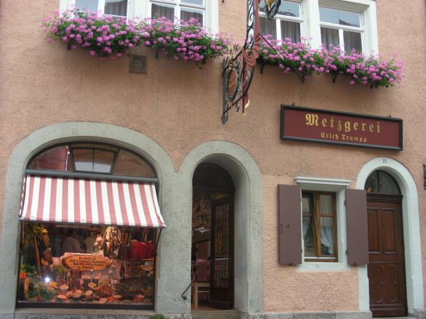 Metzgerei in Rothenburg. Metzgerei in Rothenburg.