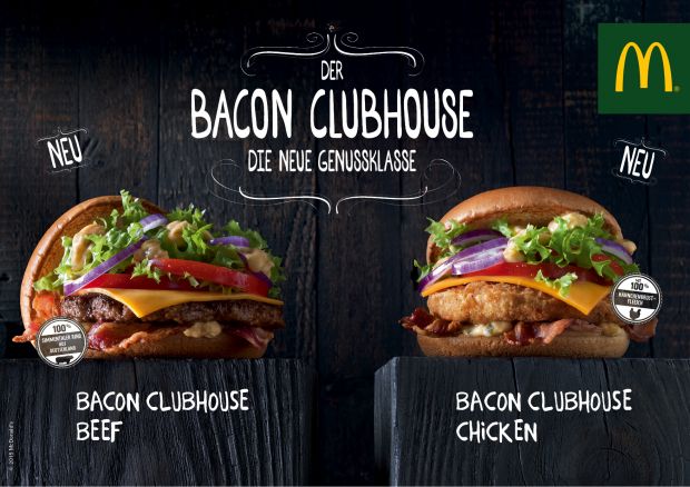 Der neue Bacon Clubhouse. Der neue Bacon Clubhouse.