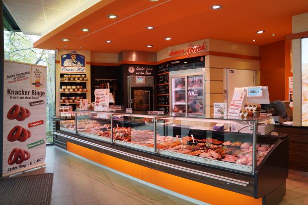Filiale der Metzgerei Gretenkord in einem Einkaufscenter. Filiale der Metzgerei Gretenkord in einem Einkaufscenter.