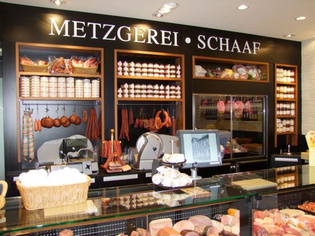 Blick in die Metzgerei Schaaf in der Gemeinde Rodenbach. Blick in die Metzgerei Schaaf in der Gemeinde Rodenbach.