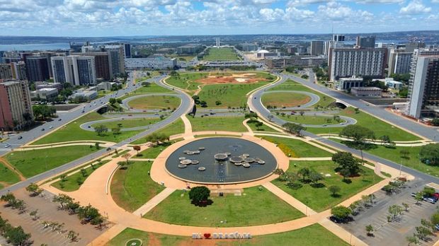 Regierungsviertel in Brasilia. Regierungsviertel in Brasilia.