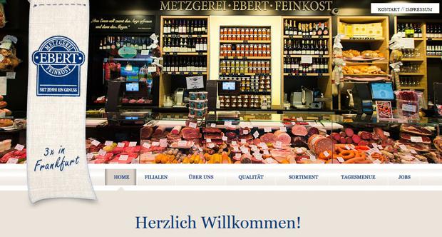 Homepage der Frankfurter Metzgerei Ebert. Homepage der Frankfurter Metzgerei Ebert.