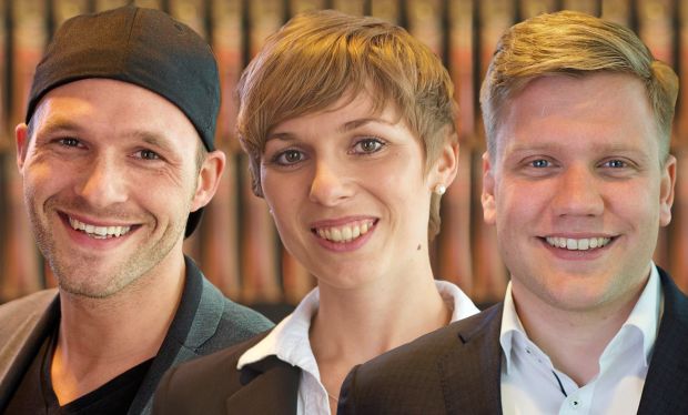 Die Top-Talente der Fleischwirtschaft 2017 (von links): Philipp Büning, Lisa Wetzel und Nino Terjung.
Die Top-Talente der Fleischwirtschaft 2017 (von links): Philipp Büning, Lisa Wetzel und Nino Terjung.