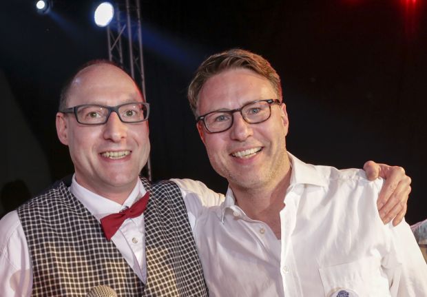 Kai Waibel (links) und Michael Ebert entschieden die erste Runde des Wettbewerbs für sich. Kai Waibel (links) und Michael Ebert entschieden die erste Runde des Wettbewerbs für sich.