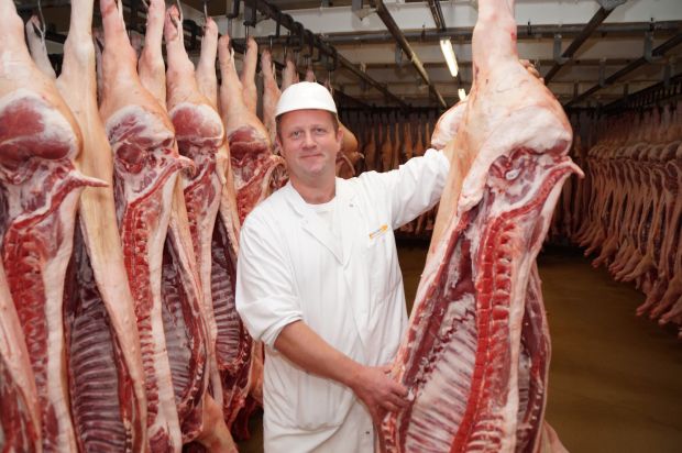 Stefan Kaufhold schlachtet 115.000 Schweine pro Jahr. Stefan Kaufhold schlachtet 115.000 Schweine pro Jahr.