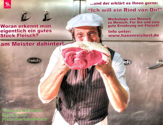 Thomas Reichert erklärt, woran man gutes Fleisch erkennt. Thomas Reichert erklärt, woran man gutes Fleisch erkennt.