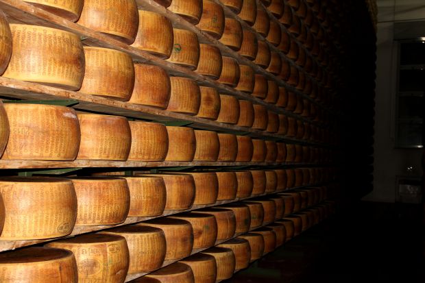 Die Herstellung des edlen Hartkäses folgt dem strengen Regelwerk des Consorzio del Formaggio Parmigiano Reggiano. Die Herstellung des edlen Hartkäses folgt dem strengen Regelwerk des Consorzio del Formaggio Parmigiano Reggiano.
