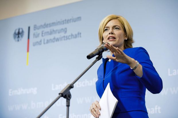 Amtsübergabe im BMEL: Bundesministerin Julia Klöckner während ihrer Rede. Amtsübergabe im BMEL: Bundesministerin Julia Klöckner während ihrer Rede.
