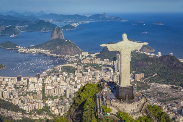 Botafogo Bay und Zuckerhut in Rio de Janeiro Botafogo Bay und Zuckerhut in Rio de Janeiro