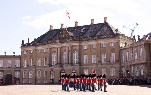 Schloss Amilienborg in Kopenhagen. Schloss Amilienborg in Kopenhagen.