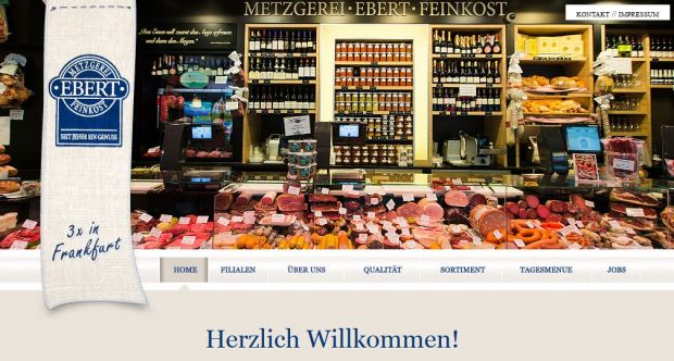 Homepage der Frankfurter Metzgerei Ebert. Homepage der Frankfurter Metzgerei Ebert.