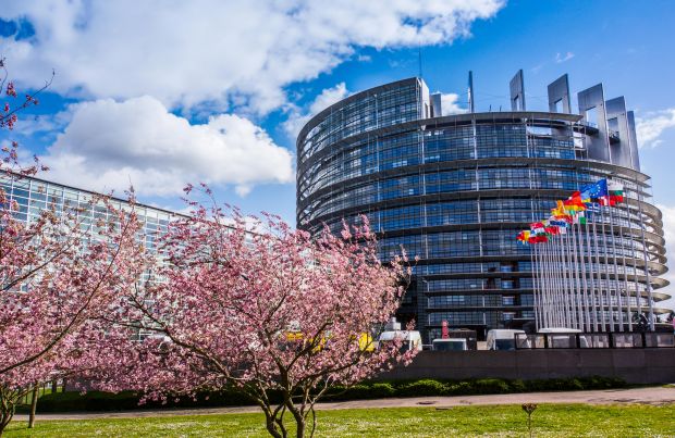 Das Europa-Parlament in Straßburg. Das Europa-Parlament in Straßburg.