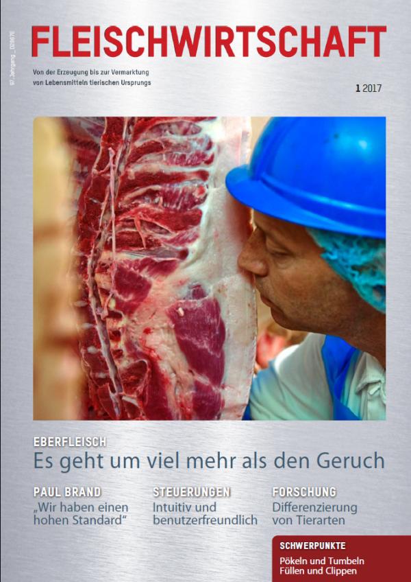 Mit der Januar-Ausgabe präsentiert sich die "Fleischwirtschaft", das nationale und internationale Monatsmedium für die gesamte Fleischbranche, nicht nur in neuer Optik, sondern auch mit erweitertem Spektrum. Mit der Januar-Ausgabe präsentiert sich die "Fleischwirtschaft", das nationale und internationale Monatsmedium für die gesamte Fleischbranche, nicht nur in neuer Optik, sondern auch mit erweitertem Spektrum.