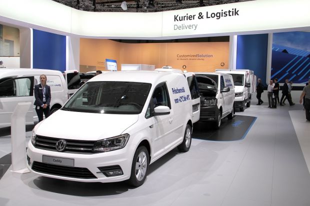 Volkswagen hatte den Ausstellungs-Schwerpunkt auf den temperaturgeführten Transport gelegt. Volkswagen hatte den Ausstellungs-Schwerpunkt auf den temperaturgeführten Transport gelegt.