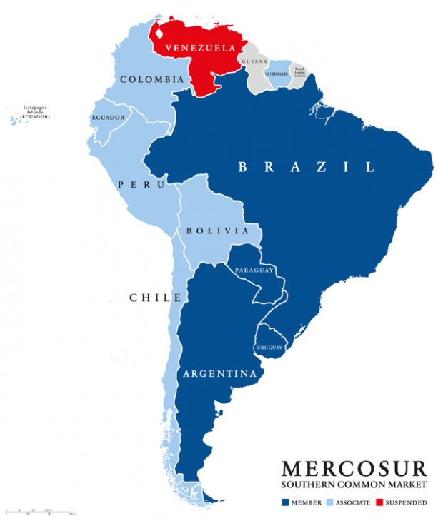 DIe Mercosur-Staaten. DIe Mercosur-Staaten.