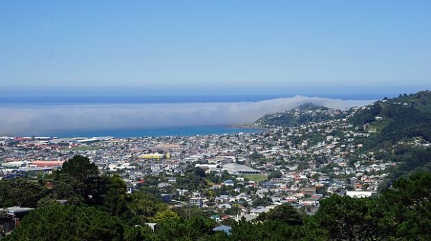 Blick vom Mount Viktoria auf Wellington. Blick vom Mount Viktoria auf Wellington.