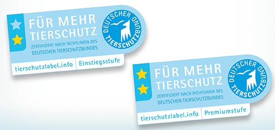 Der Deutsche Tierschutzbund zieht für das erste Halbjahr 2018 ein positives Fazit für sein Label „Für Mehr Tierschutz“ Der Deutsche Tierschutzbund zieht für das erste Halbjahr 2018 ein positives Fazit für sein Label „Für Mehr Tierschutz“