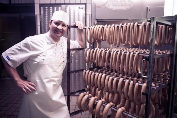 Marco Allmendinger, Fleischermeister aus Sonnenbühl. Marco Allmendinger, Fleischermeister aus Sonnenbühl.