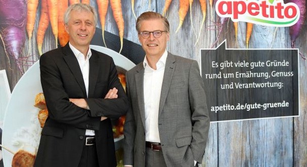 Andreas Oellerich (links), Geschäftsführer Apetito Catering Konzern, und Guido Hildebrandt, Vorstandssprecher der AG. Andreas Oellerich (links), Geschäftsführer Apetito Catering Konzern, und Guido Hildebrandt, Vorstandssprecher der AG.