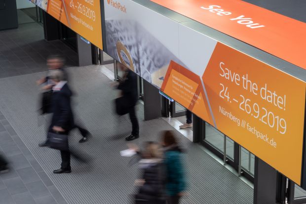 Die Fachmesse steht unter dem Leitthema "Umweltgerechtes Verpacken". Die Fachmesse steht unter dem Leitthema "Umweltgerechtes Verpacken".