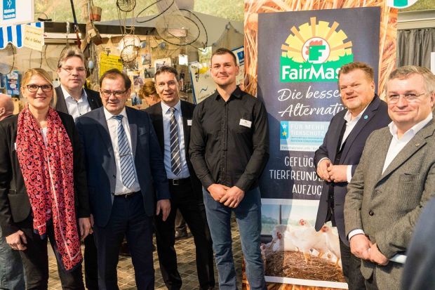 FairMast aus Brandenburg stellte auf der Grünen Woche in Berlin sein Konzept vor. FairMast aus Brandenburg stellte auf der Grünen Woche in Berlin sein Konzept vor.