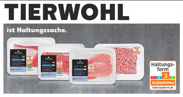 Kaufland vermarktet bundesweit Schweinefleisch aus Außenklima-Haltung. Kaufland vermarktet bundesweit Schweinefleisch aus Außenklima-Haltung.