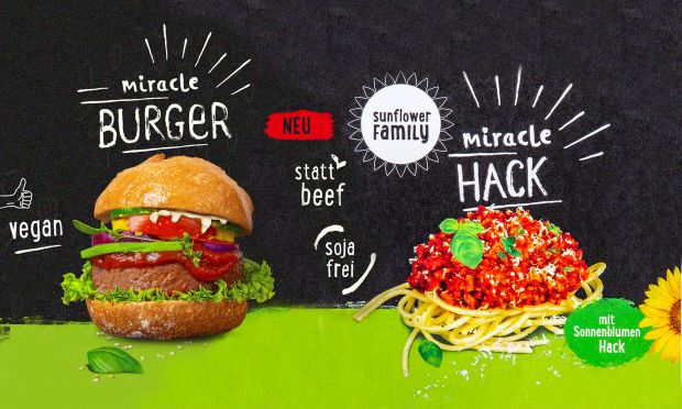 Kaufland startet mit veganen Burgern auf Sonnenblumenbasis. Kaufland startet mit veganen Burgern auf Sonnenblumenbasis.