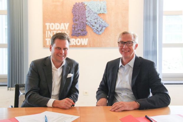 Künftig enge Partner (von links): Marel-CEO Árni Oddur Thórdarson und Tomra-Präsident und CEO Stefan Ranstrand. Künftig enge Partner (von links): Marel-CEO Árni Oddur Thórdarson und Tomra-Präsident und CEO Stefan Ranstrand.