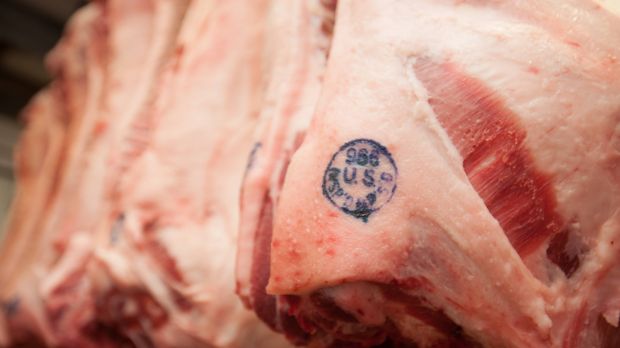 Trotz der Strafzölle ist frisches Schweinefleisch aus den USA in China gefragt. Trotz der Strafzölle ist frisches Schweinefleisch aus den USA in China gefragt.