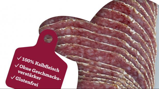 Die Kalbfleischsalami mit Edelschimmel soll Verbraucher ansprechen, die Genuss und Qualität suchen. Die Kalbfleischsalami mit Edelschimmel soll Verbraucher ansprechen, die Genuss und Qualität suchen.