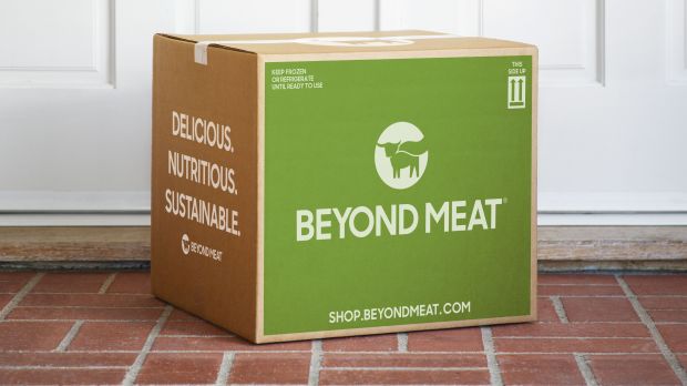 Solche Kartons nutzt Beyond Meat für die direkte Belieferung der US-Online-Kunden. Solche Kartons nutzt Beyond Meat für die direkte Belieferung der US-Online-Kunden.
