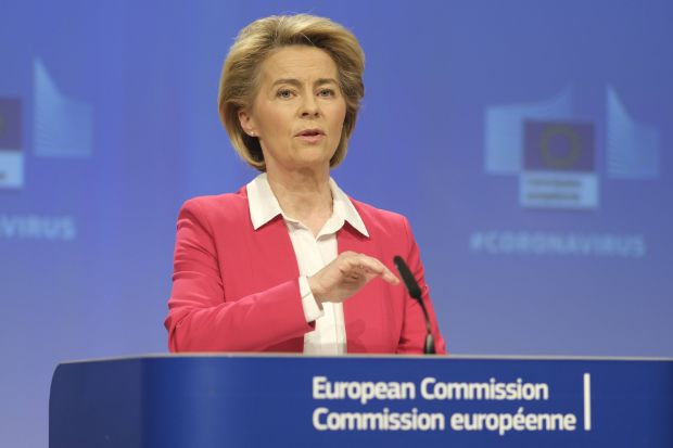 EU-Kommissionspräsidentin Ursula von der Leyen. EU-Kommissionspräsidentin Ursula von der Leyen.