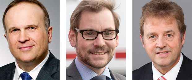 „Fleischwirtschaft“-Chefredakteurin Renate Kühlcke diskutiert mit (von links) Thomas Dosch, Dr.Bernhard J. Simon und Dr. Albert Hortmann-Scholten. „Fleischwirtschaft“-Chefredakteurin Renate Kühlcke diskutiert mit (von links) Thomas Dosch, Dr.Bernhard J. Simon und Dr. Albert Hortmann-Scholten.