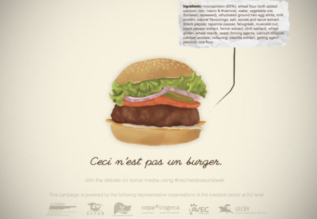 Keine Anerkennung für Namen wie „vegane Burger“ und „vegane Würstchen“. Das ist das Ziel der Kampagne. Keine Anerkennung für Namen wie „vegane Burger“ und „vegane Würstchen“. Das ist das Ziel der Kampagne.