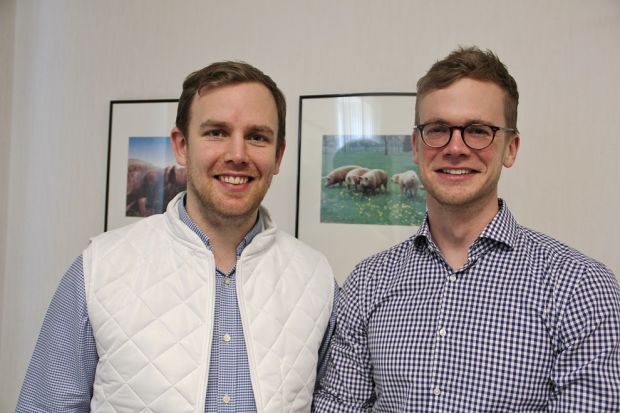 Besetzen Nischen im Geschäft mit Schweinefleisch: Niko Brand und sein Kommunikationschef Harm Böckmann. Besetzen Nischen im Geschäft mit Schweinefleisch: Niko Brand und sein Kommunikationschef Harm Böckmann.