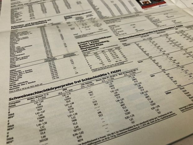 Die Notierungen der Schlachtviehmärkte werden wöchentlich neu festgestellt. Die Notierungen der Schlachtviehmärkte werden wöchentlich neu festgestellt.